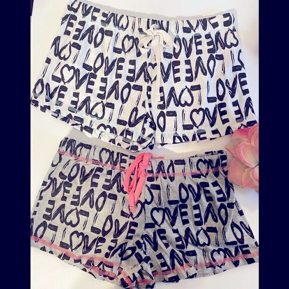 🛍Set of 2 Ladies Lounge wear Drawstring sleep Shorts - Picture 1 of 9